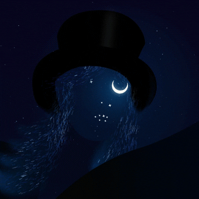 dominodecoco music loop blue black GIF