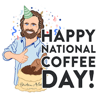 Party Barista Sticker by Dritan Alsela Coffee