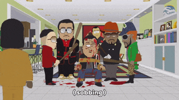 gang crying GIF by South Park 