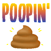 Creighcreigh poop poo toilet bathroom Sticker