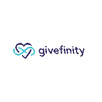 Givefinity heart logo infinity volunteer Sticker