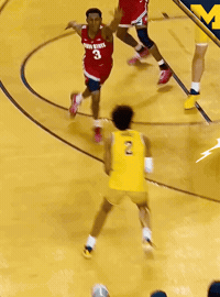 Go Blue College Basketball GIF by Michigan Athletics