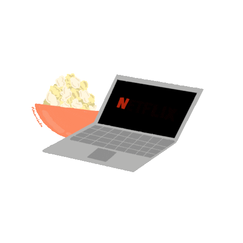 dimaanodoodles netflix movie popcorn quarantine Sticker