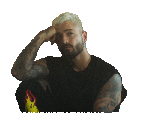 Sad Thinking Sticker by Maluma