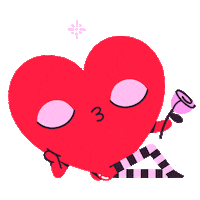 I Love You Kiss Sticker by Holler Studios