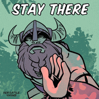 Stay Back Hold On GIF by VeeFriends