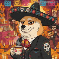 Relaxed Day Of The Dead GIF by Doge Pound