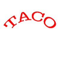 turn around taco Sticker by Dr. Donna Thomas Rodgers