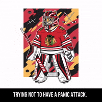 Stressed Chicago Blackhawks GIF by Doge Pound