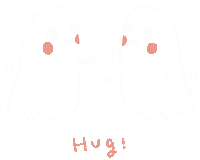Ghost Hug Sticker by Miss NoProblem