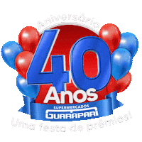 Aniversario 40 Anos Sticker by Guarapari Store