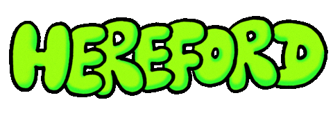Hereford Sticker by Russell Taysom