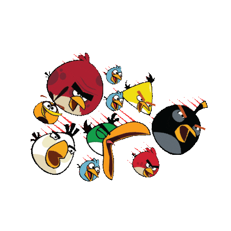 angry birds animation STICKER by imoji
