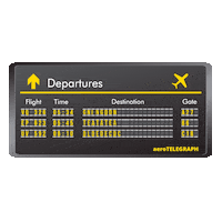 airport departure Sticker by aeroTELEGRAPH
