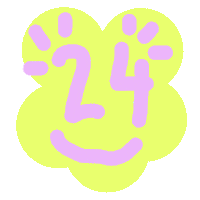 24classics smile 24classics Sticker