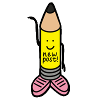 New Post Pencil Sticker