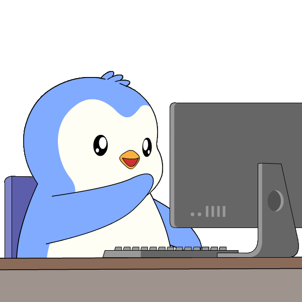 Work Working Sticker by Pudgy Penguins