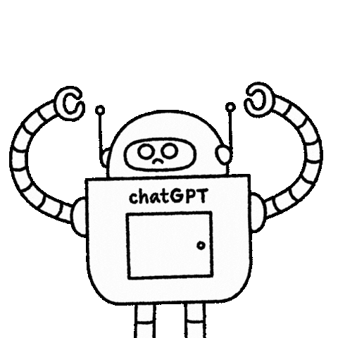 Mad Artificial Intelligence Sticker by Andrew Bell