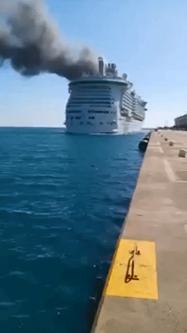 One of World's Largest Cruise Ships Catches Fire in Jamaica