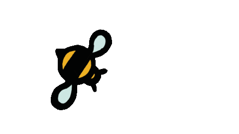 Bee Sticker by Flouer