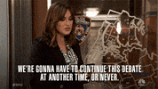 stop talking law and order GIF by NBC