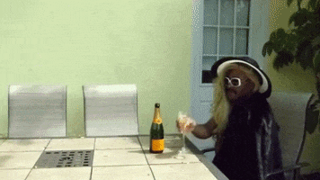 diva champagne GIF by Robert E Blackmon