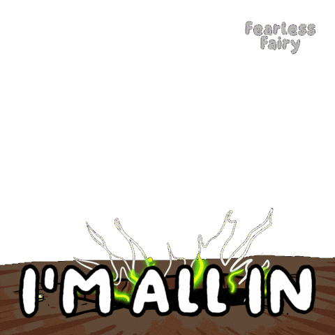 Commit All In Sticker by VeeFriends