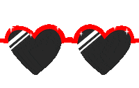 Heart Sunglasses Sticker by Lila Felya