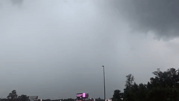 Lightning Flashes Through Sky in Southeast Mississippi