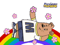 Happy In Love Sticker by Meme World of Max Bear