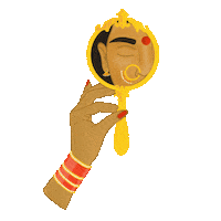 adityasl03 red makeup wedding aesthetic Sticker