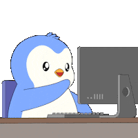 Work Working Sticker by Pudgy Penguins