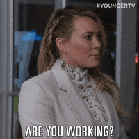job working GIF by YoungerTV