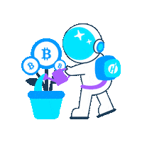 Crypto Grow Sticker by Hodlnaut