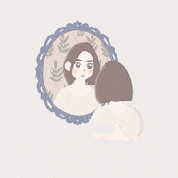 Majilustra love girl flower amor GIF