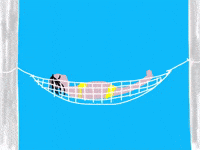 Relaxing On Holiday GIF by Barbara Pozzi