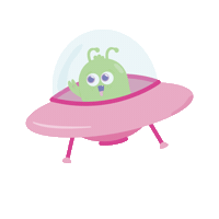 Space Galaxy Sticker by Glo Pals