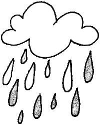 Raining Stormy Weather Sticker by Nicole Miller