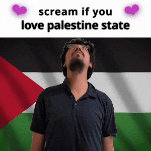(silent) scream if you love palestine state
