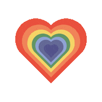 Rainbow Heart Sticker by aniakruk_jewellery