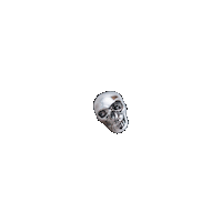 Skull Earring Sticker by SpiritAdornments