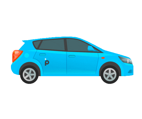 Car Driving Sticker by Banco PAN