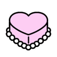 Heart Cake Sticker
