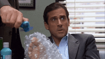 the office bubble wrap GIF