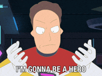 Rick And Morty Hero GIF by Adult Swim