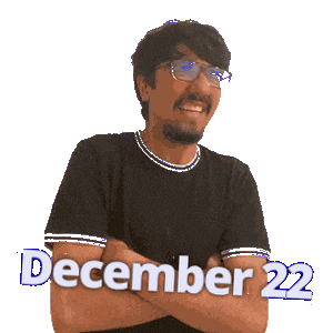 December Dec 22 Sticker