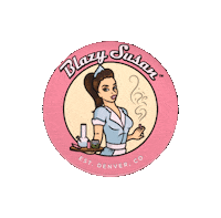 BlazySusan pink smoke weed 420 Sticker