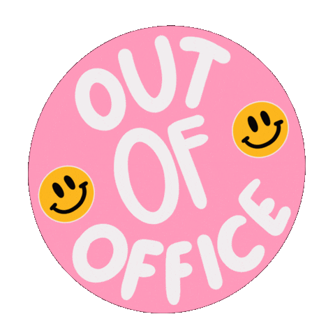 Happy Out Of Office Sticker by Demic