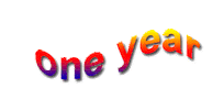 One Year Text Sticker by AnimatedText