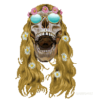 Heavy Metal Hippie Sticker